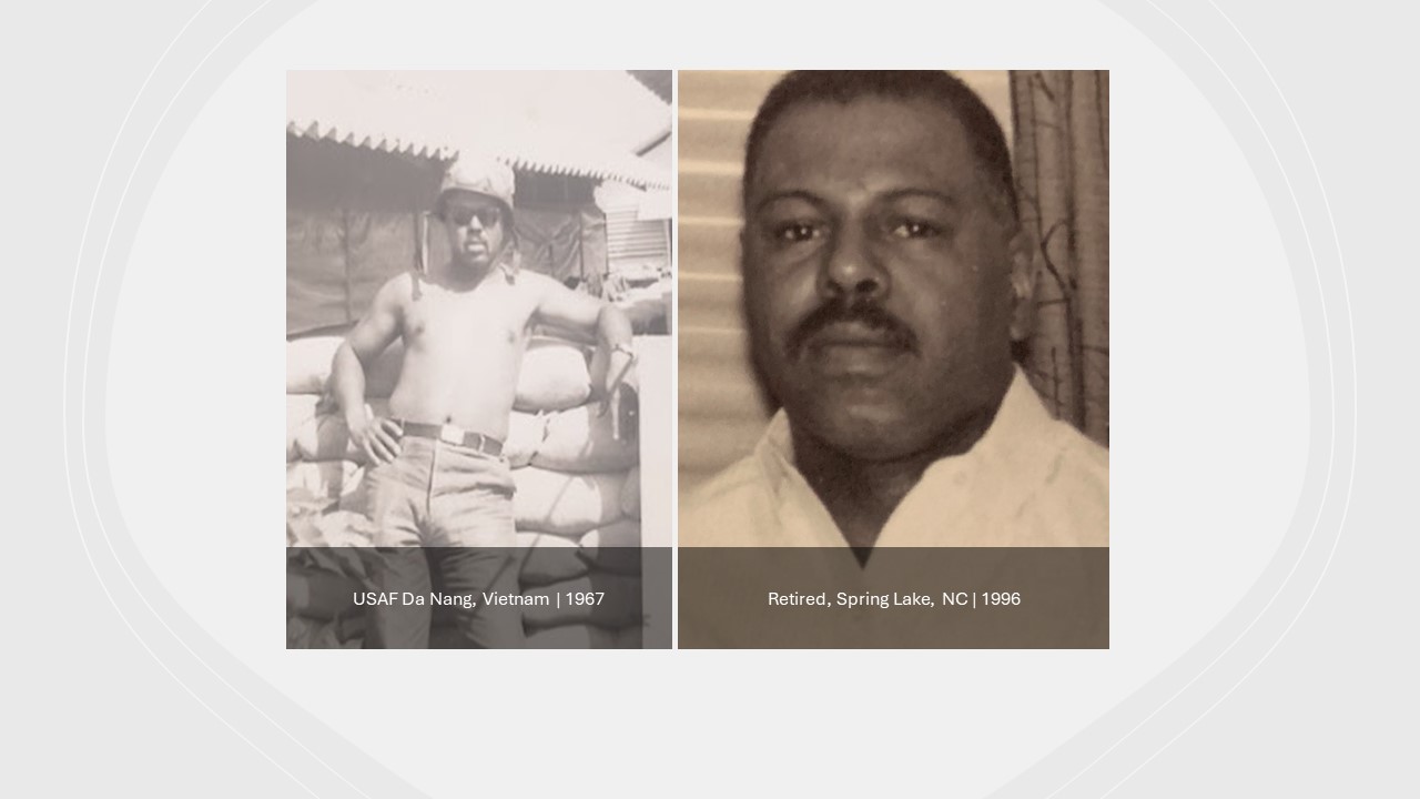 USAF Da Nang, Vietname | 1967 & Retired, Spring Lake, NC | 1996