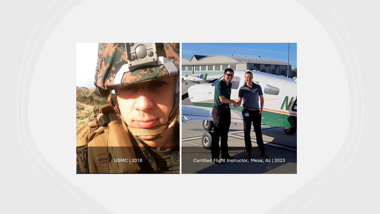USMC | 2018 & Certified Flight Instructor, Mesa, Az | 2023